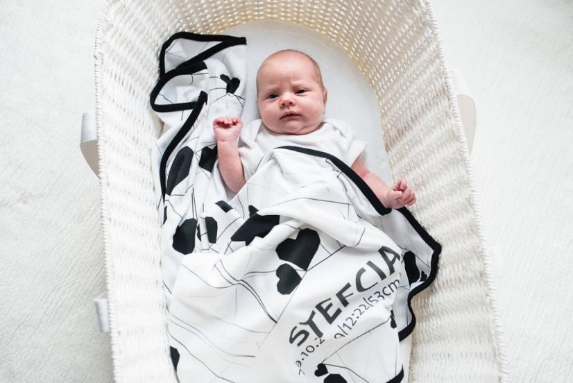 Ahojbaby Mojžišov košík pre bábätko Paper Dream white bez matraca