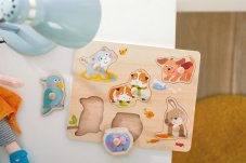 Haba Dřevěné vkládací puzzle Domácí zvířata