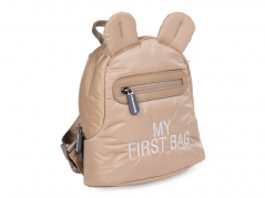 Childhome Otroški nahrbtnik My First Bag Puffered Beige