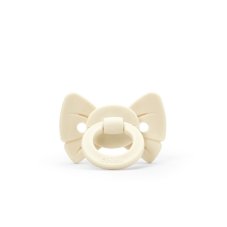 Binky Bow Newborn Elodie Details Silicone - Oat White