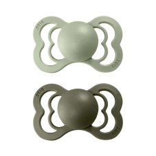 BIBS Supreme Symetrické dudlíky z přírodního kaučuku 2ks - velikost 2 (Sage / Hunter Green)
