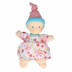 Mini panenka miláček - 15cm (kvítkovaná růžová čepice)