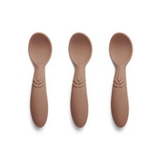 NUUROO Ella Silikónové lyžičky 3 ks Chocolate Malt