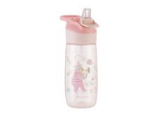 KikkaBoo Hrnček so silikónovým náustkom 450ml 12m+ Music Fest Pink