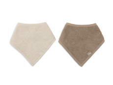 Jollein Podbradník bandana 2ks Sand / Milky Coffee