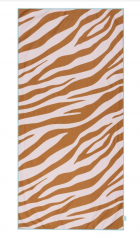 Swim Essentials Plážový uterák z mikrovlákna 135 x 65 Zebra oranžová