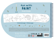 Malý holandský Omalovánky s akvarely Lesní přátelé