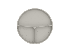 KikkaBoo Tanier delený s prísavkou Platinum Silicone Sand