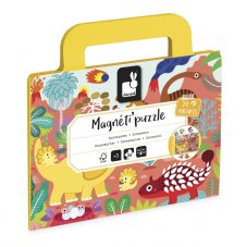 Janod Magnetipuzzle Dinosaury 24 ks v tvare kufríka
