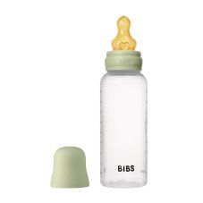 BIBS antikoliková fľaša s kaučukovým cumlíkom 270ml (Sage)