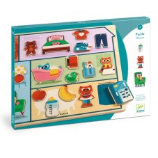 Djeco Drevené edukačné puzzle Dom