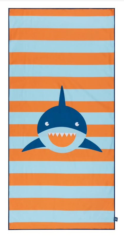 Swim Essentials brisača za plažo iz mikrovlaken 135 x 65 cm Shark