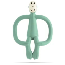 MATCHSTICK MONKEY Hryzátko a zubná kefka - Mint Green