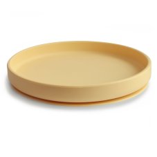 Mushie Classic silikonový talíř s přísavkou (Ivory)