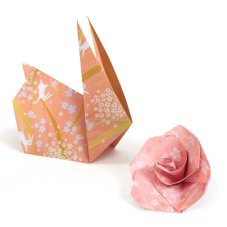 Djeco Farebné papiere na origami Haru 100 ks