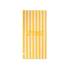Swim Essentials Plážový uterák z mikrovlákna Yellow Flower 135 x 65 cm