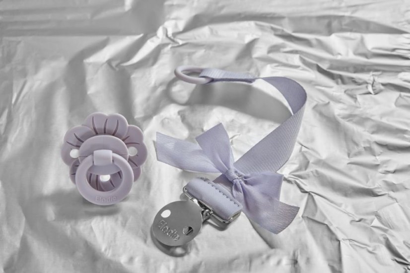 Elodie Details Silikónový cumlík od 3 mesiacov Binky Bloom - Lavender Love