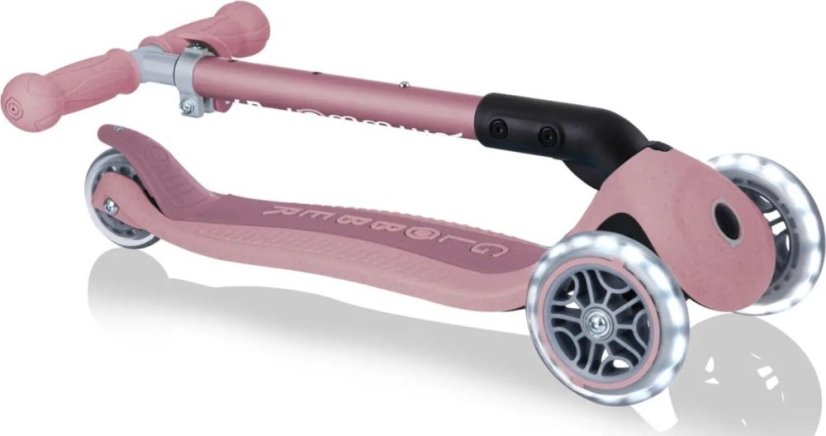 Globber kolobežka Junior Foldable lights Ecologic - Berry