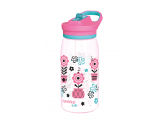 Quokka Plastová láhev s náustkem Glow Kids Melodic Flowers 580 ml