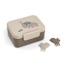 Dětská malá svačinová krabička Tiny Trails - písková