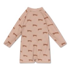Plavky Swim Essentials s UPF 50+ Brown Leopard