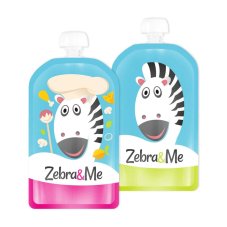 Zebra&Me kapsičky na opakované použitie 2ks (kuchár + zebra)