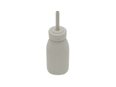 KikkaBoo Fľaša so slamkou Platinum Silicone Sand