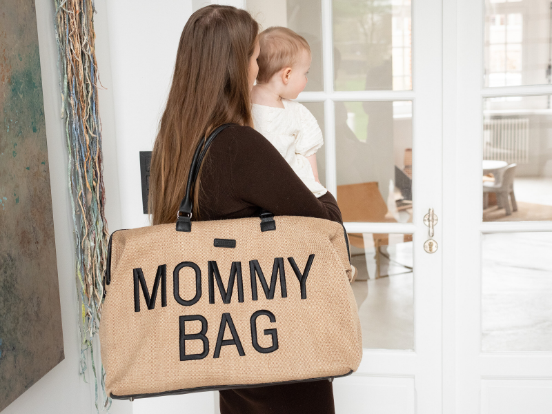 Childhome Prebaľovacia taška Mommy Bag Raffia Look