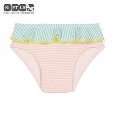 KiETLA plavky s UV ochranou nohavičky 12 mesiacov (ružový pásik)