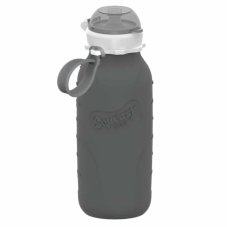 Squeasy Gear silikónová fľaša 480ml (sivá)