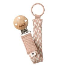BIBS Paci Braid klip na cumlík (Blush / Ivory)