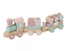 Little Dutch Dřevěný vlak růžový