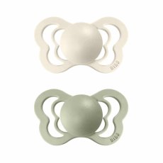 BIBS Couture anatomické dudlíky z přírodního kaučuku 2ks - velikost 1 (Ivory/Sage)