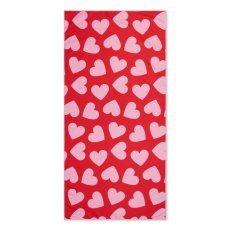 Plážová osuška Swim Essentials z mikrovlákna 135 x 65 cm Srdce