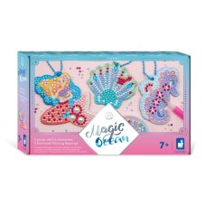 Janod Atelier Creative Set Midi bleščice slike s kristali Magic Ocean od 7 let