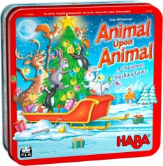 Haba společenská hra pro děti na rozvoj motoriky Zvíře na zvíře Vánoce