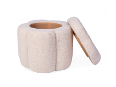 Childhome Box na hračky 2v1 Květina Off White