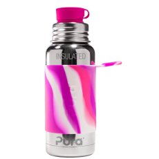 Pura TERMO fľaša so športovým uzáverom 475ml (ružovo-biela)