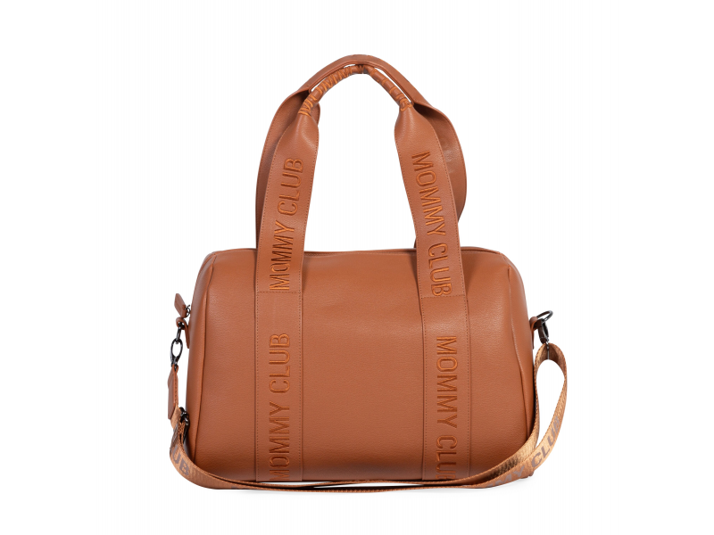 Childhome Prebaľovacia taška Mommy Club Signature Vegan Leather Brown