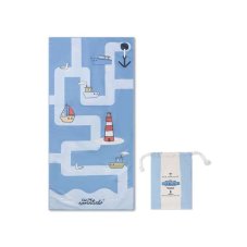 Swim Essentials Plážový uterák z mikrovlákna Little Seagull 135 x 65 cm