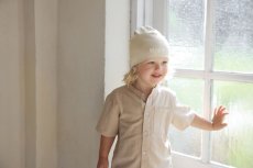 Elodie Details Čiapka Logo Beanies - Oat White