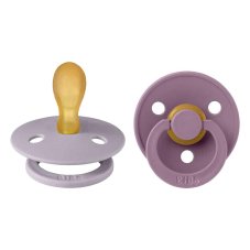 BIBS Colour symetrické dudlíky z přírodního kaučuku 2 ks - velikost 2 (Fossil Grey / Mauve)