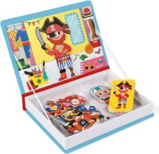 Janod Magnetibook Obliekanie chlapci