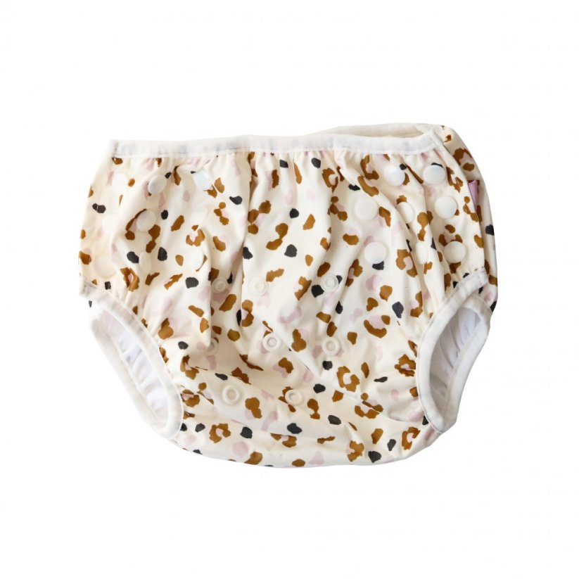 Swim Essentials Plavky pre bábätká s UPF 50+ Leopard béžový
