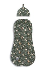 Sleepee Second Step Swaddle s čepičkou zdarma Green Forest