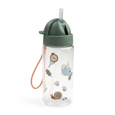 Detská fľaša so slamkou Tiny Trails 350 ml - zelená