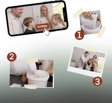 Originálny kreatívny set 3D odliatok - rodina