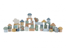 Little Dutch Kostky dřevěné v tubě Forest Friends