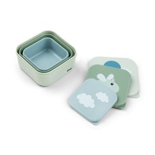 Desiatový boxy Happy Clouds 3ks - zelené