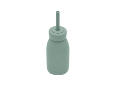 KikkaBoo Fľaša so slamkou Platinum Silicone Sage